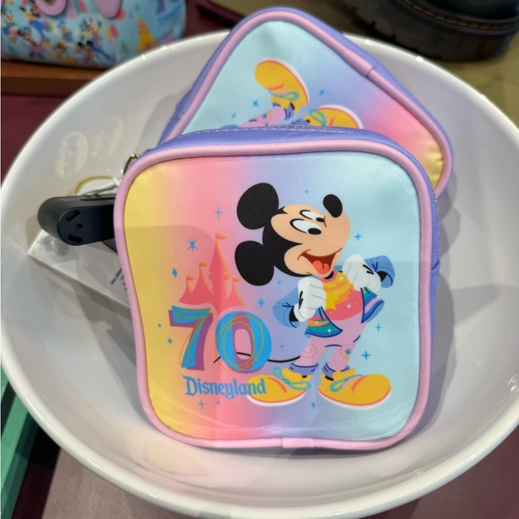 Stoney Clover Lane x Disney Parks Disneyland 70th Anniversary Pouch - Picture 1 of 8